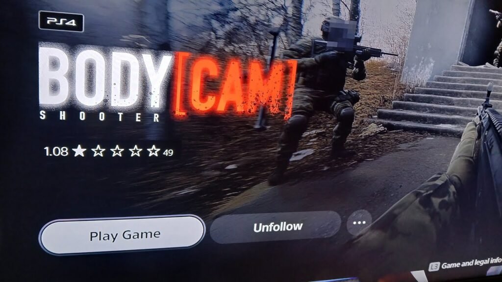 body cam game ps5