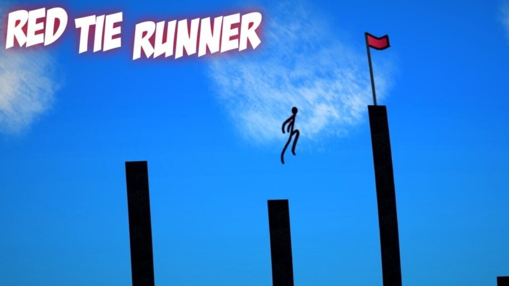 A Red Tie Runner as the Representative of Passion and Perseverance Red Tie Runner